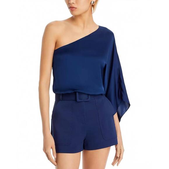 NEW RAMY BROOK gina top in spring navy